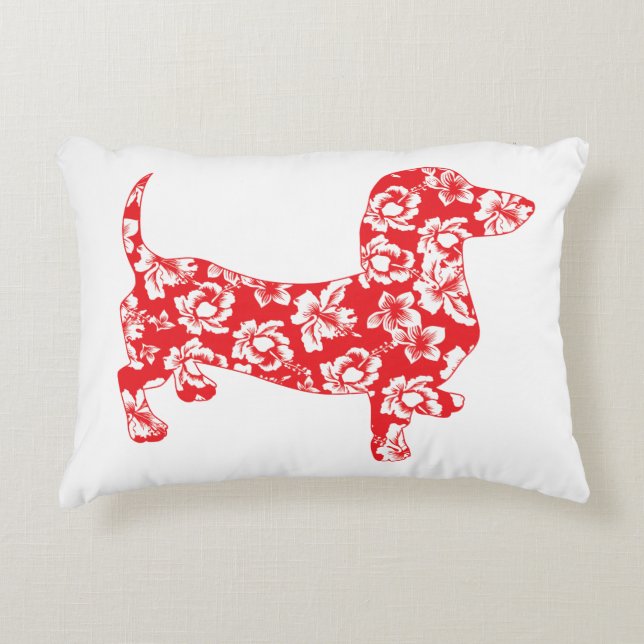 Almofada Decorativa Aloha-Doxie-Red (Frente)