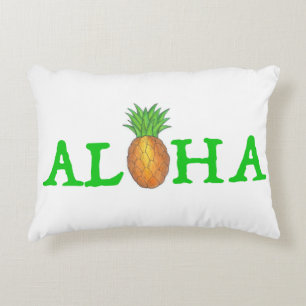 Almofada Decorativa ALOHA Ilhas Tropicais Havaianas - Abacaxi Havaí