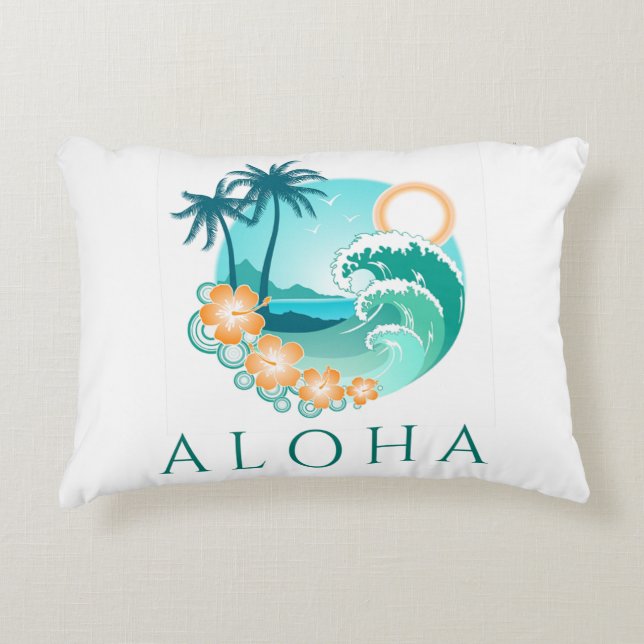 Almofada Decorativa Aloha Tropical (Frente)