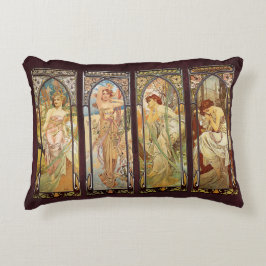 Almofada Decorativa Alphonse Mucha, O Momento do Dia