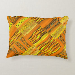 Almofada Decorativa Amarelo de Kente