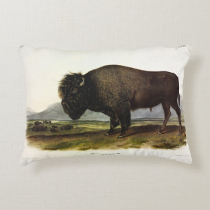 Almofada Decorativa American Bison, ou Buffalo (Bison bison) - Audubon