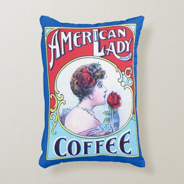 Almofada Decorativa American Lady Coffee (Frente(Vertical))