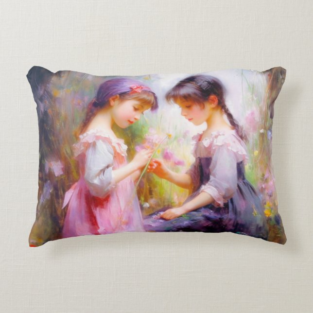 Almofada Decorativa Amigos e Flores (Frente)