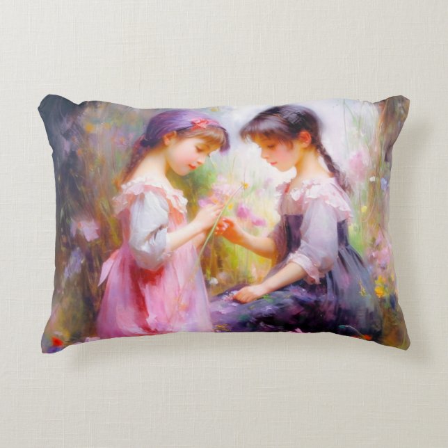 Almofada Decorativa Amigos e Flores (Frente)