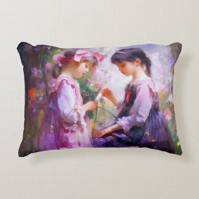 Almofada Decorativa Amigos e Flores 2 (Frente)