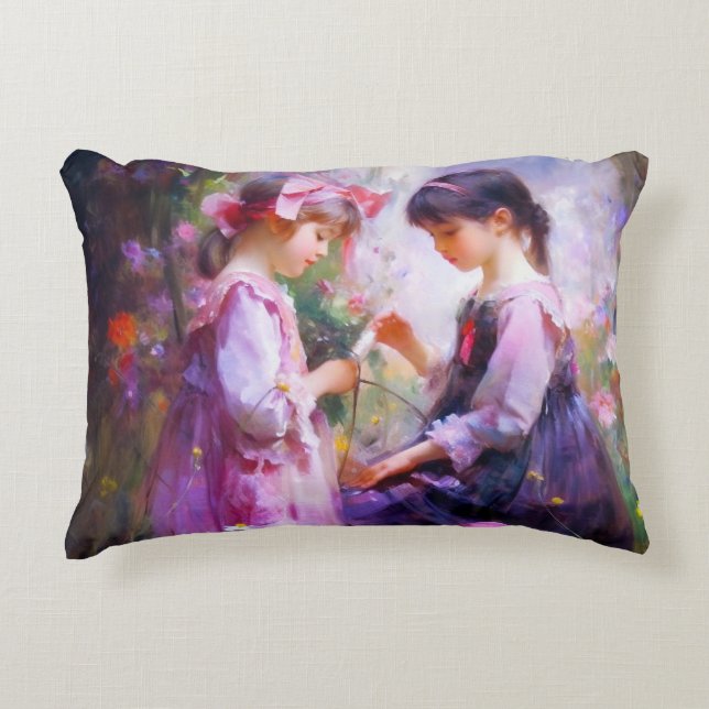 Almofada Decorativa Amigos e Flores 2 (Frente)