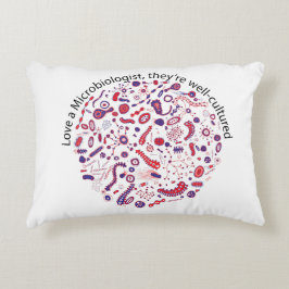 Almofada Decorativa Amo um Microbiologista