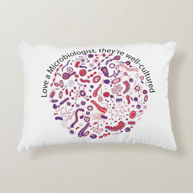 Almofada Decorativa Amo um Microbiologista (Frente)
