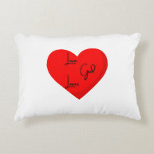 Amor Deus ama Travesseiro Decorativo