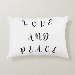Almofada Decorativa Amor E Paz Bonitos