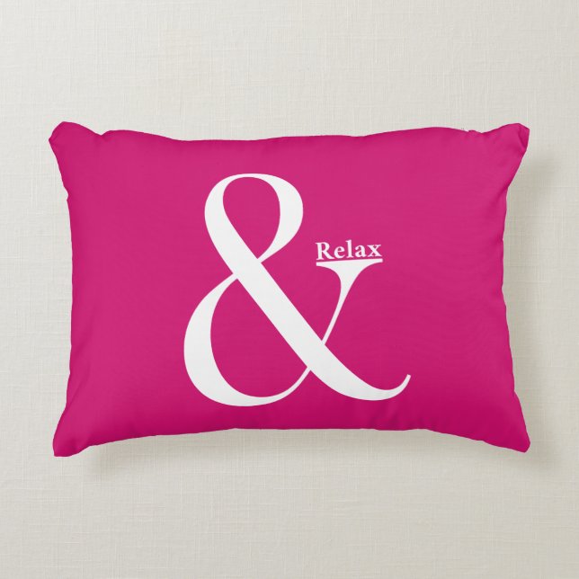 Almofada Decorativa Ampersand E Relaxe (Frente)