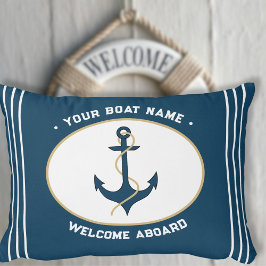 Almofada Decorativa Anchor Welcome Aboard Custom Pillow