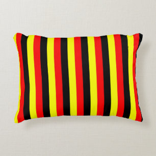 Almofada Decorativa angola bélgica uganda alemanha bandeira listras ve