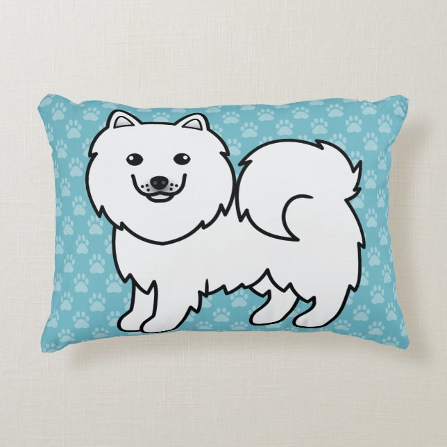 Almofada Decorativa Animação Gelada Samoyed (Frente)