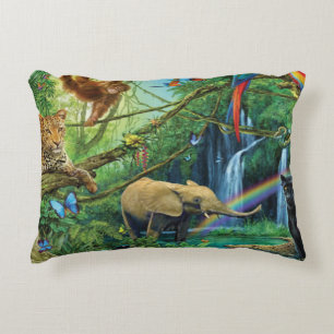 Almofada Decorativa Animais que vivem juntos travesseiro decorativo