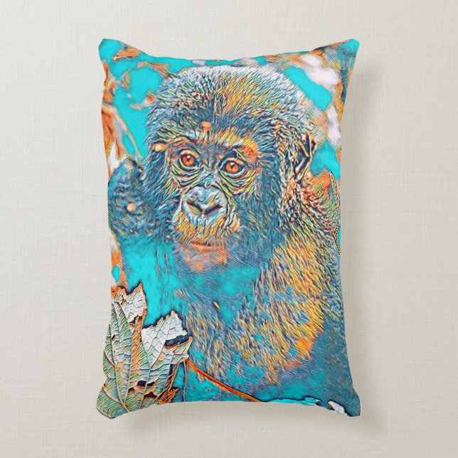 Almofada Decorativa AnimalMix_Gorilla_002 (Frente(Vertical))