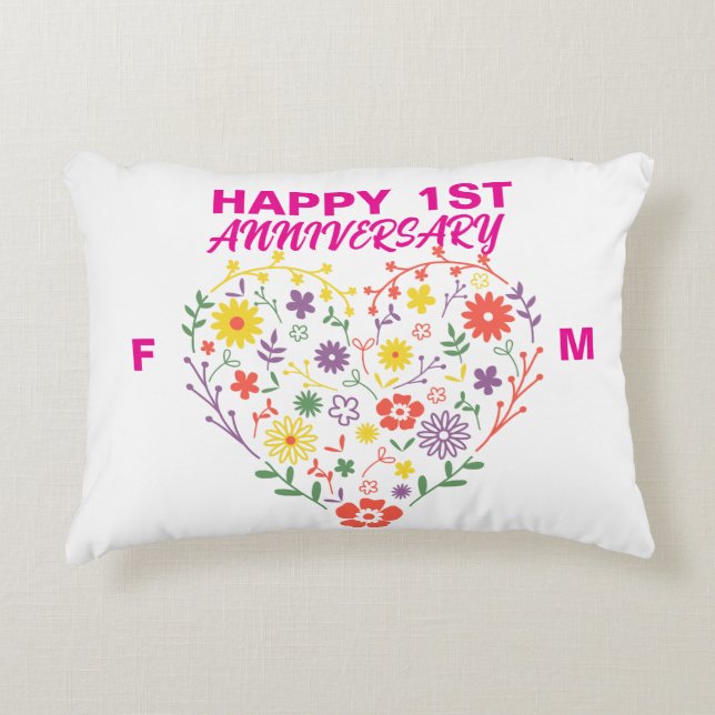 Almofada Decorativa Aniversário (Frente)