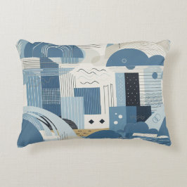 Almofada Decorativa aniversário de 21 anos Almond floresce creme azul