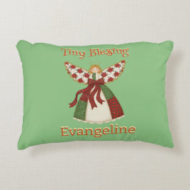 Almofada Decorativa Anjo de Patchwork Fofo – Bebê Personalizado