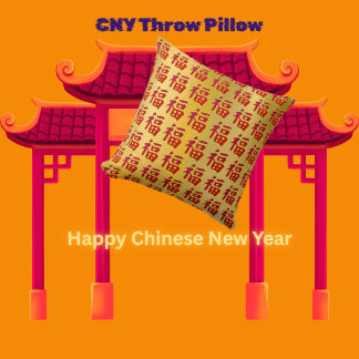 Almofada Decorativa Ano Novo Chinês Boa Sorte (富)
