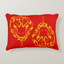 Almofada Decorativa Ano Novo Lunar Chinês do Cobra 2025 4723 Madeira