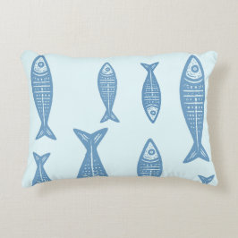 Almofada Decorativa Anouke Peixe Costeiro / Fjord Azul