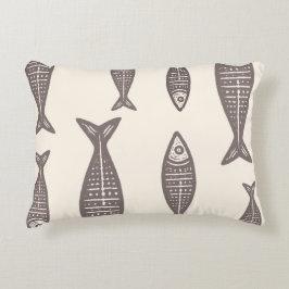 Almofada Decorativa Anouke Peixe Costeiro / Taupe Madeira Flutuante