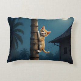Almofada Decorativa Aprendendo a Subir – Momento de Gato Fofo