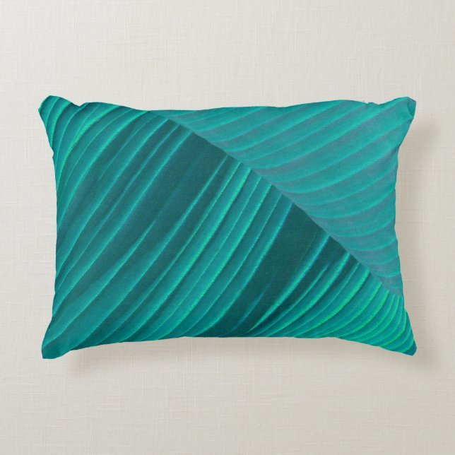Almofada Decorativa Aqua Banana Leaf (Frente)