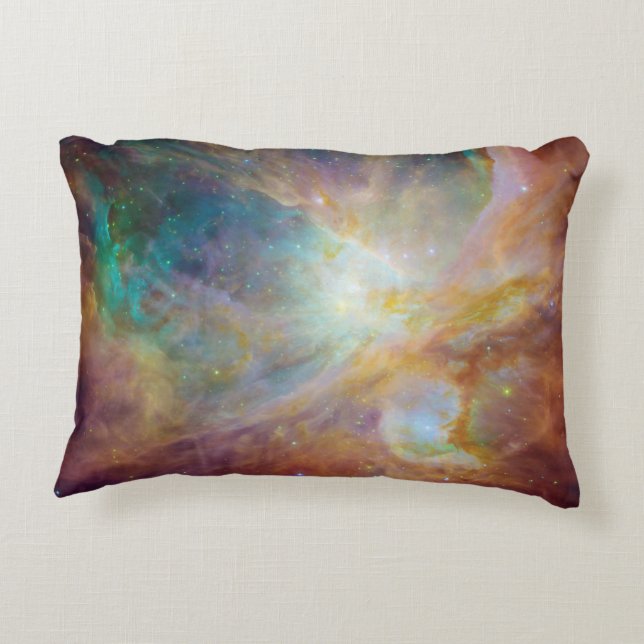 Almofada Decorativa Aqua Green Orion Nebula (Verso)