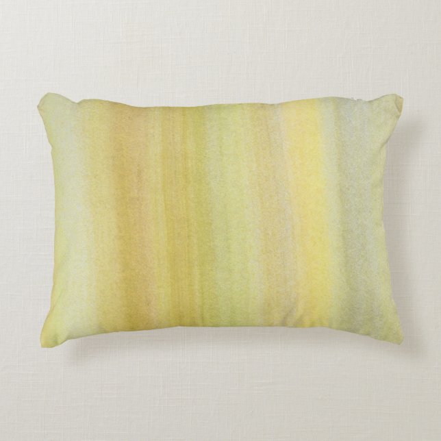 Almofada Decorativa Aquarela de Sombras de Verão (Frente)