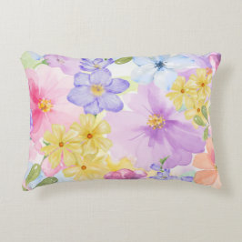Almofada Decorativa Aquarelas Florais Lindas