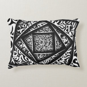 Almofada Decorativa arábica Calliografia 3d