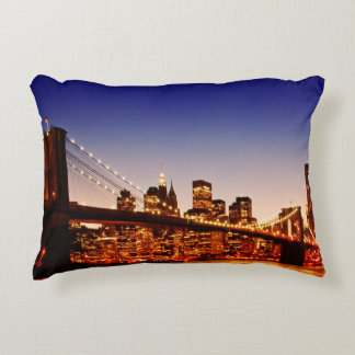 Almofada Decorativa Arquitectura da cidade de New York com a ponte