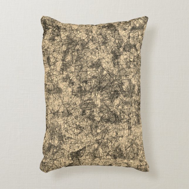 Almofada Decorativa Arranhe arranhões em um khaki ligeiramente visto (Frente(Vertical))