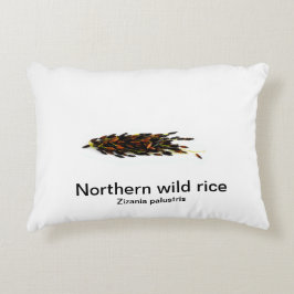 Almofada Decorativa Arroz selvagem norte sobre fundo branco