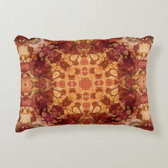 Almofada Decorativa art nouveau modelo geométrico de colheita ornament (Frente)