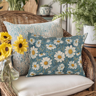 Almofada Decorativa Art Nouveau Shasta Daisies