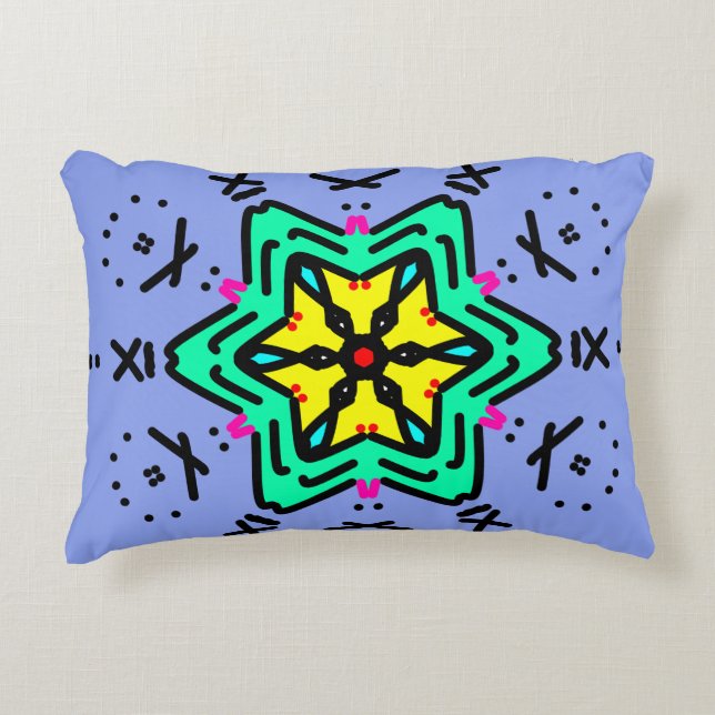Almofada Decorativa Arte de Mandala Romana (Frente)