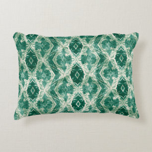 Almofada Decorativa Arte de Muro Árabe - Padrão Ornamental Verde P
