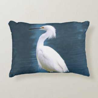 Almofada Decorativa Arte de Parede de Garça Minimalista Natureza Coste