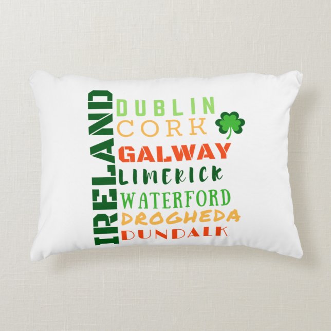 ALMOFADA DECORATIVA ARTE DE SUB-VIA DA IRLANDA (Frente)