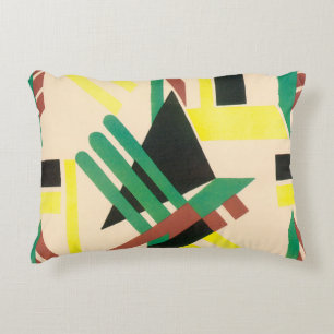 Almofada Decorativa Arte Deco Pochoir Vintage Formas Geométricas Jazz