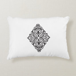 Almofada Decorativa Arte Decorativa de Moldura Floral Vintage de Luxo