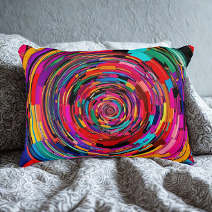 Almofada Decorativa Arte Espiral Vibrante