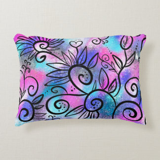 Almofada Decorativa Arte floral engraçada