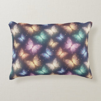 Almofada Decorativa Arte Sonhadora Colorida de Borboleta com Estilo de
