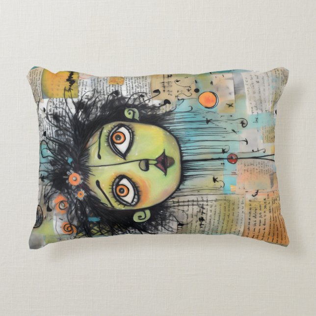 Almofada Decorativa ArtLady 29 Encantada e angustiada (Frente)