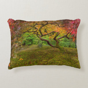 Almofada Decorativa Árvore de bordo japonês em cor de outono